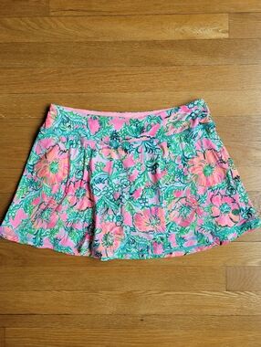 Worn Once! Lilly Pulitzer Perfect Poppy Alia Skirt Skort Luxletic